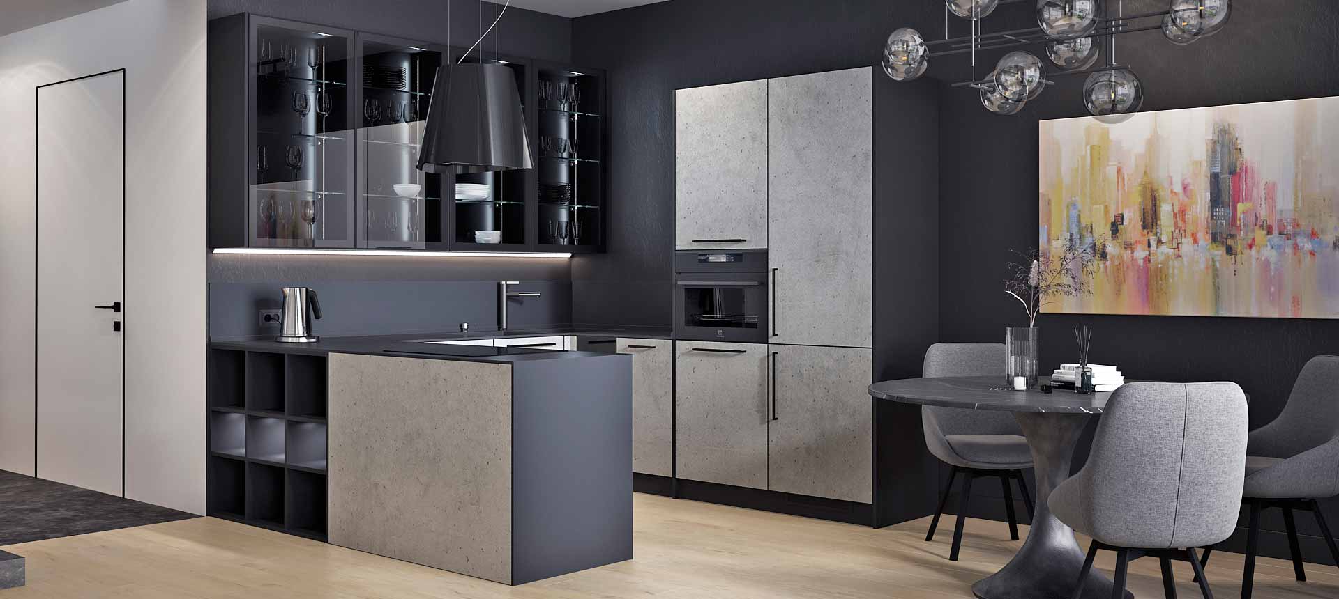 Бетон Чикаго светло-серый